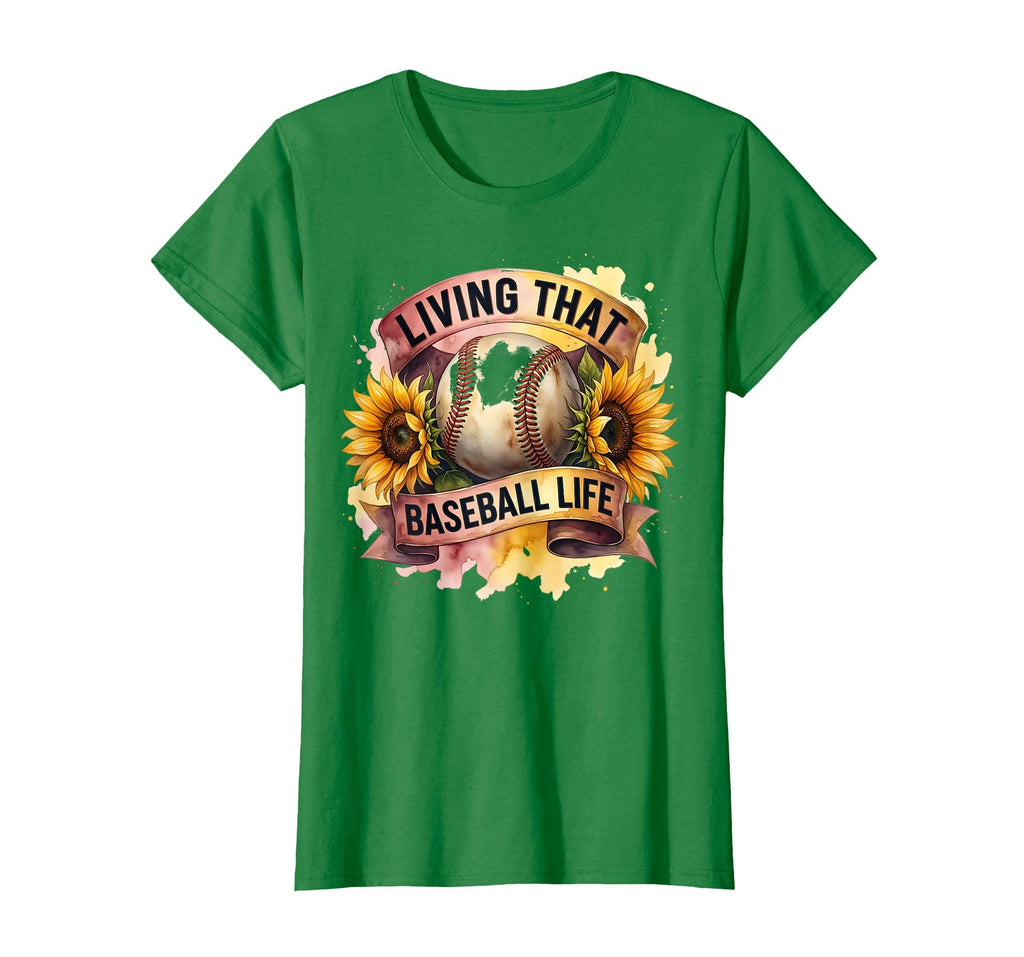 Living That Baseball Life Baseball T-Shirt - Aesthetic Graphic Men Women - T-Shirt, Sweatshirt, Hoodie