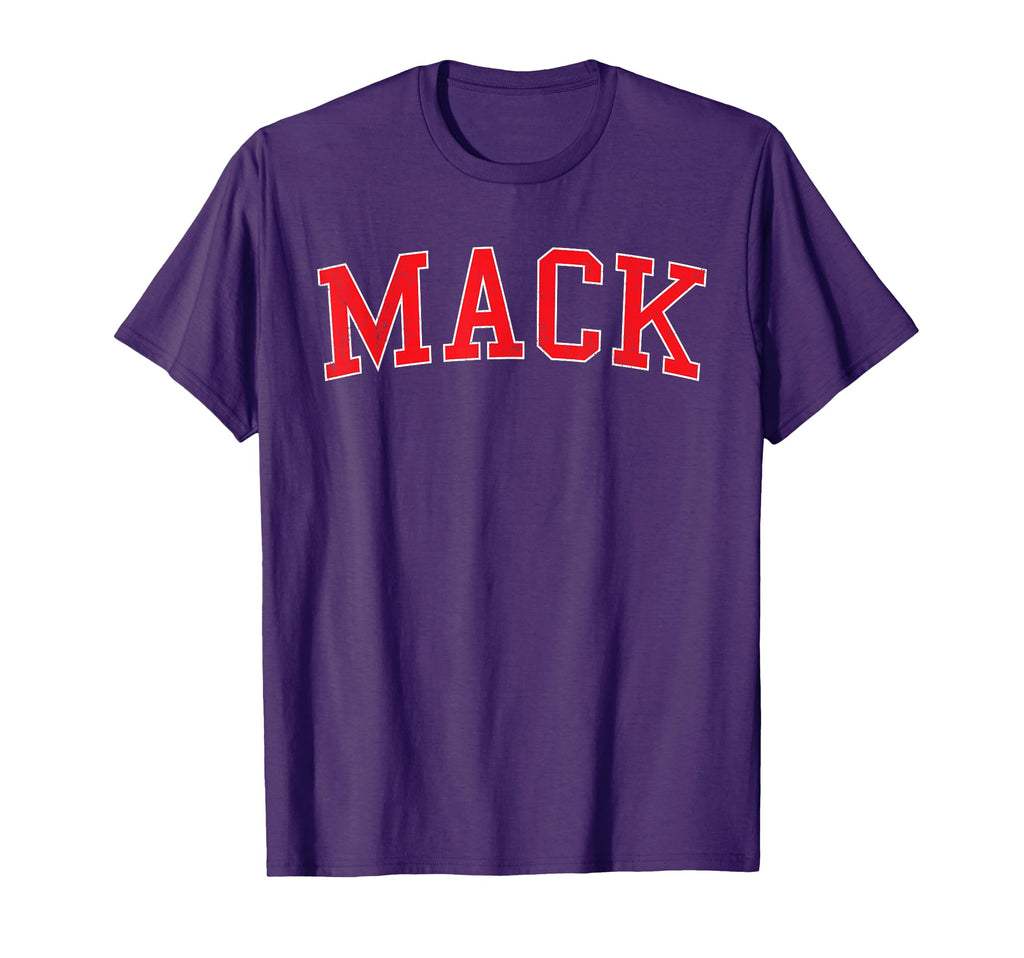 Mack Oh Distressed Red Varsity T-Shirt - Custom Art Print Men Women - T-Shirt, Sweatshirt, Hoodie