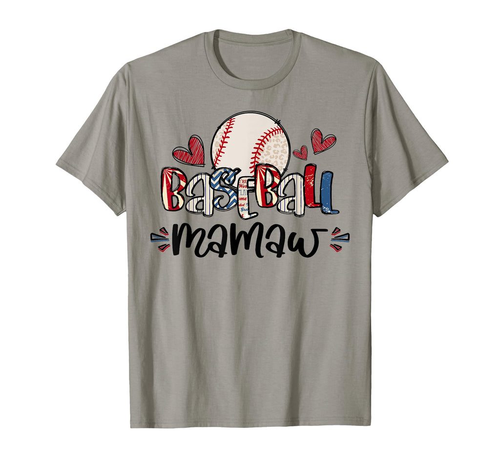 Baseball Mamaw Heart Proud Baseball T-Shirt - Unique Graphic for Adults - T-Shirt, Sweatshirt, Hoodie