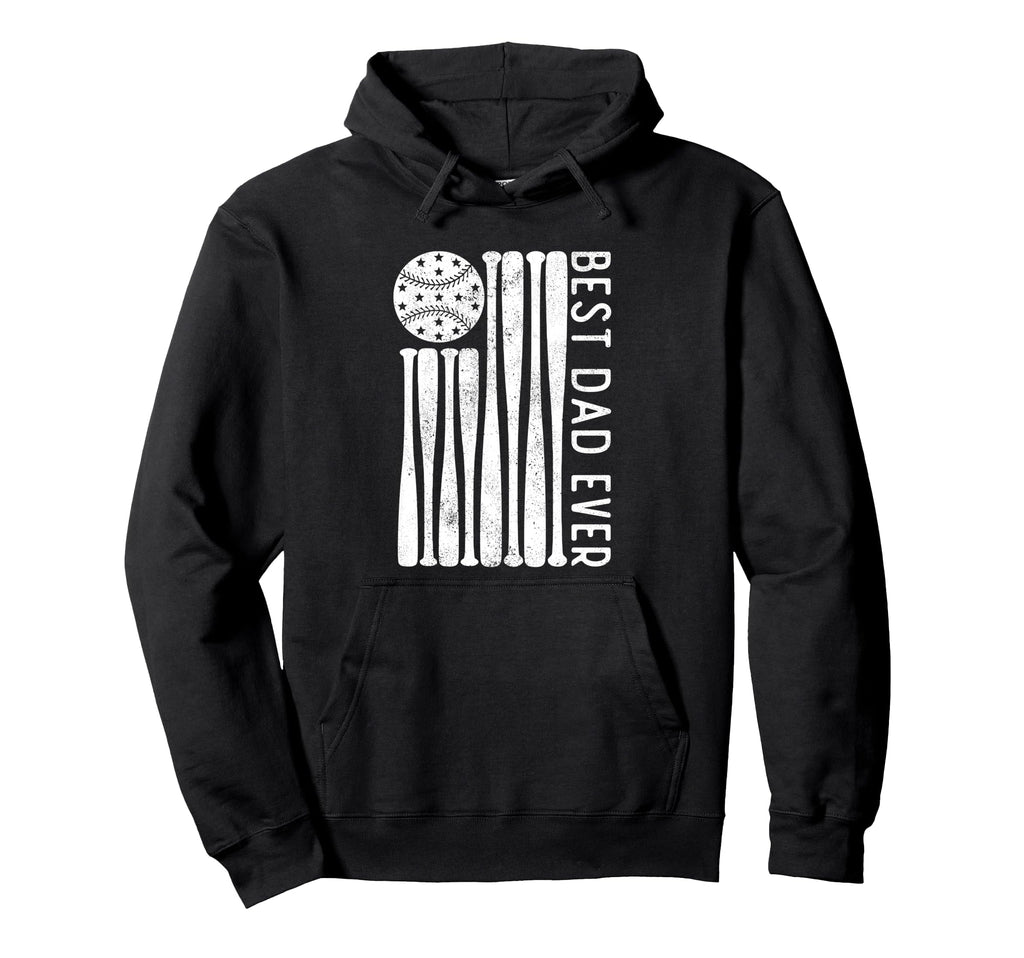 Best Dad Ever Us American Flag Fathers Hoodie - Streetwear Style Men Women - T-Shirt, Sweatshirt, Hoodie