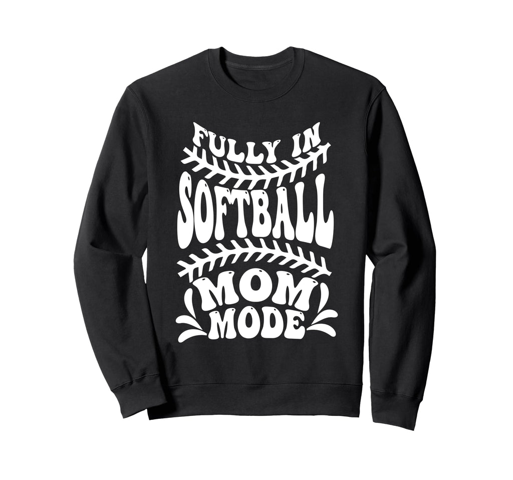 Softball Mom Mothers Day Sweatshirt - Aesthetic Graphic for Adults - T-Shirt, Sweatshirt, Hoodie