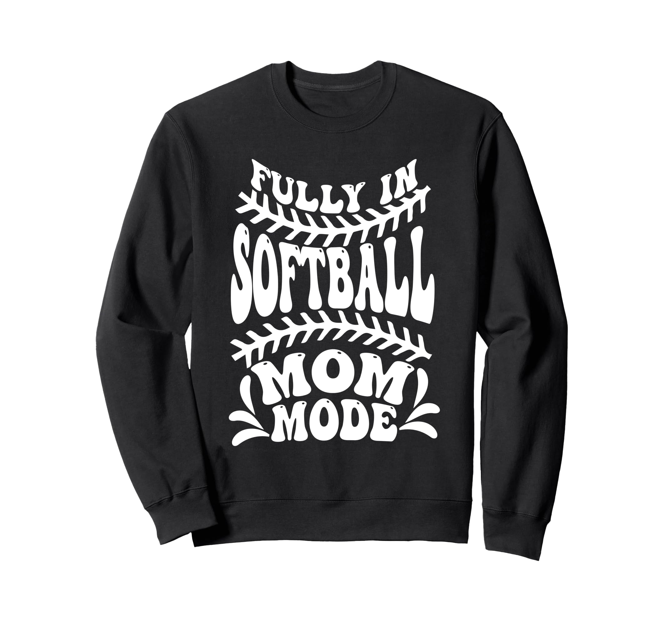 Softball Mom Mothers Day Sweatshirt - Aesthetic Graphic for Adults - T-Shirt, Sweatshirt, Hoodie