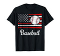 American Flag Baseball Flag Dad T-Shirt - Casual Everyday Wear for Adults - T-Shirt, Sweatshirt, Hoodie