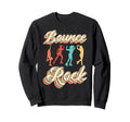Roller Skating Skate 1970S Bounce Rock Sweatshirt - Unique Graphic Unisex - T-Shirt, Sweatshirt, Hoodie