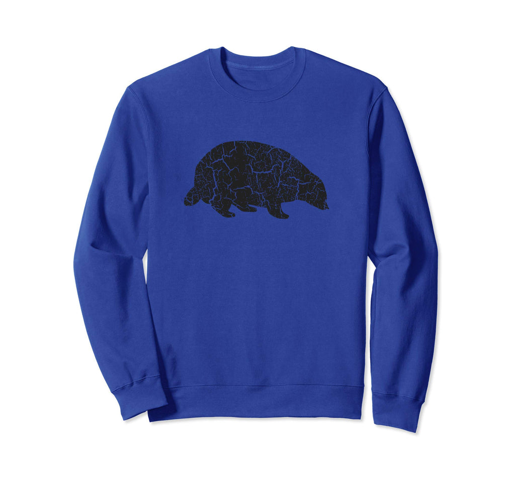 Badger Distressed Badger Sweatshirt - Novelty Apparel Men Women - T-Shirt, Sweatshirt, Hoodie