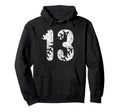 Baseball Softball Mom 13 Number 13 Hoodie - Casual Everyday Wear Men Women - T-Shirt, Sweatshirt, Hoodie