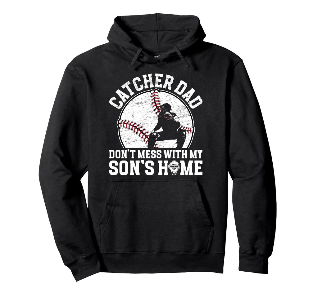 Baseball Catcher Dad Funny Baseball Hoodie - Aesthetic Graphic Unisex - T-Shirt, Sweatshirt, Hoodie