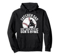 Baseball Catcher Dad Funny Baseball Hoodie - Aesthetic Graphic Unisex - T-Shirt, Sweatshirt, Hoodie