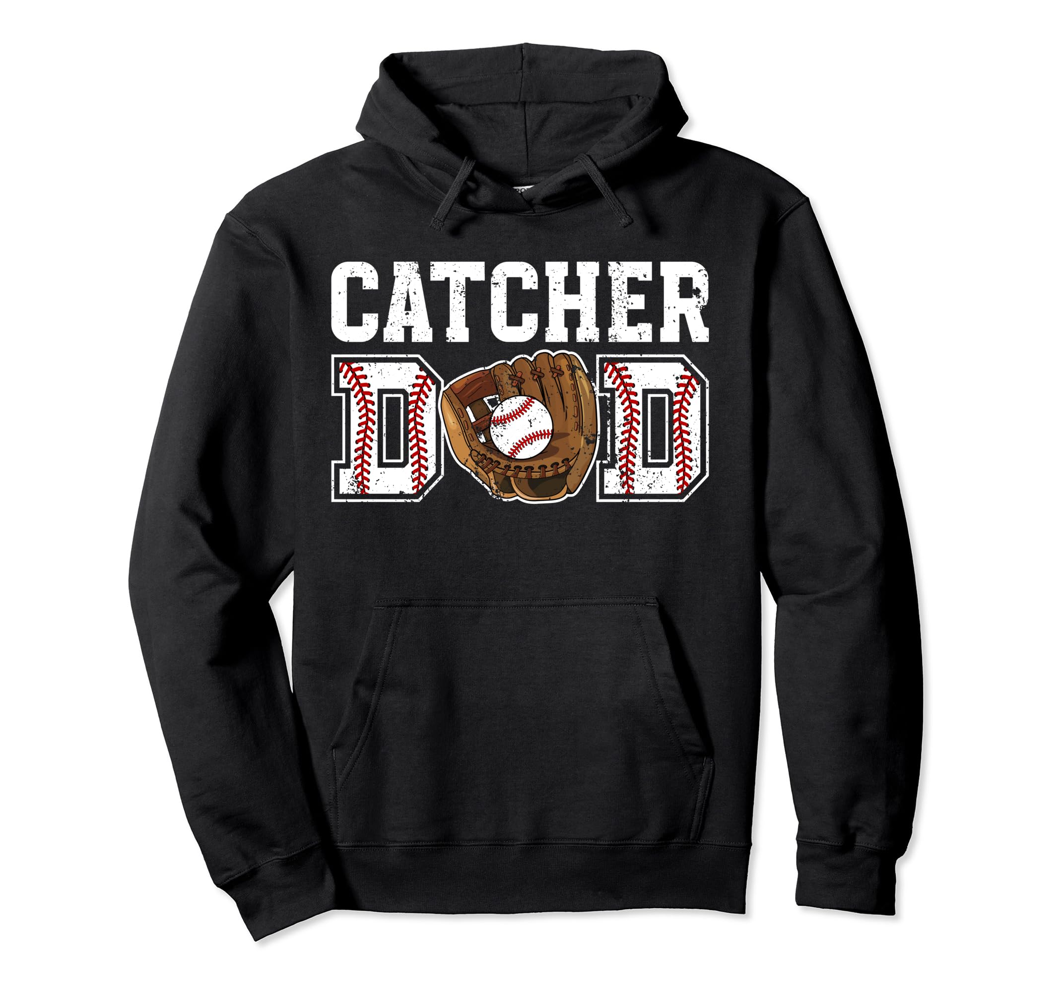 Baseball Catcher Dad Baseball Catcher Hoodie - Novelty Apparel for Adults - T-Shirt, Sweatshirt, Hoodie