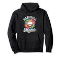 Baseball Mama Tie Dye Colorful Hoodie - Minimalist Print for Adults - T-Shirt, Sweatshirt, Hoodie