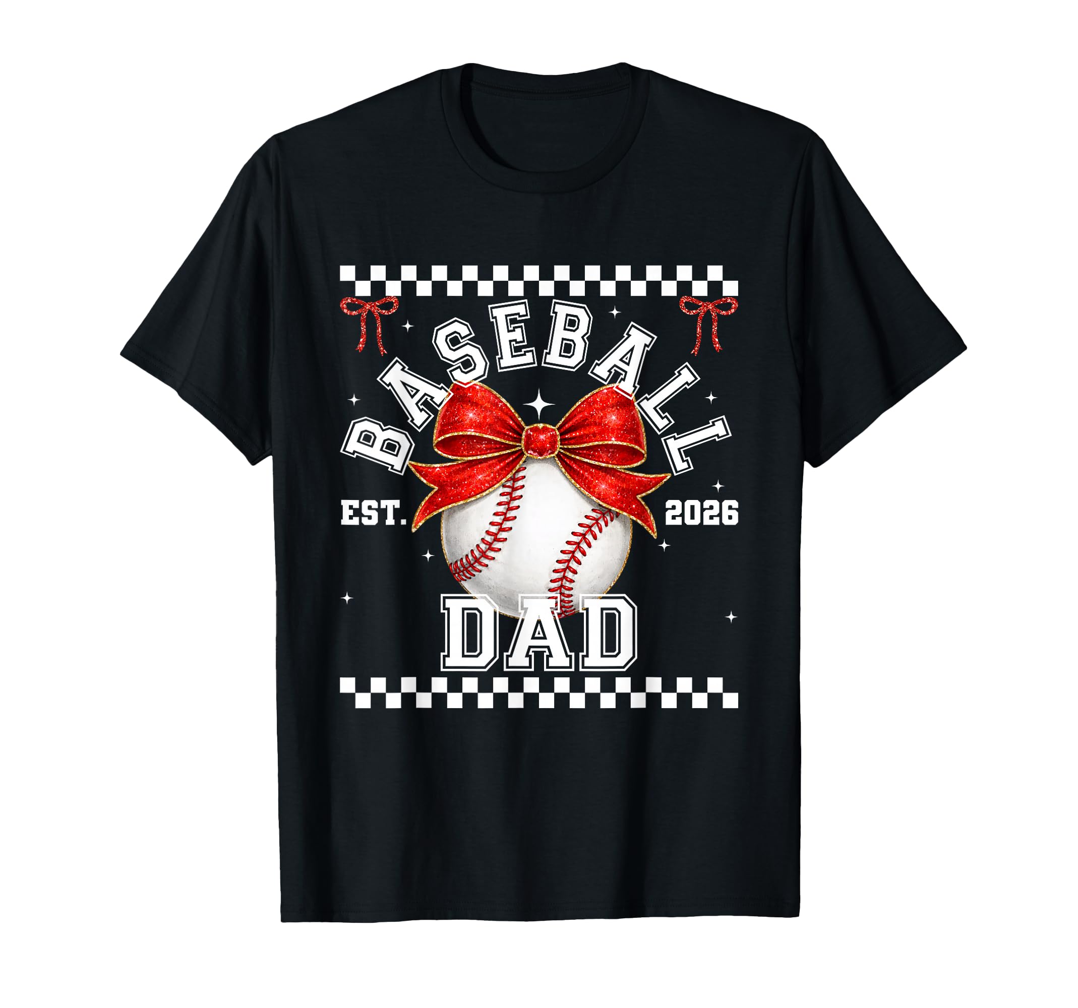 Baseball Dad Coquette Family T-Shirt - Casual Everyday Wear Men Women - T-Shirt, Sweatshirt, Hoodie