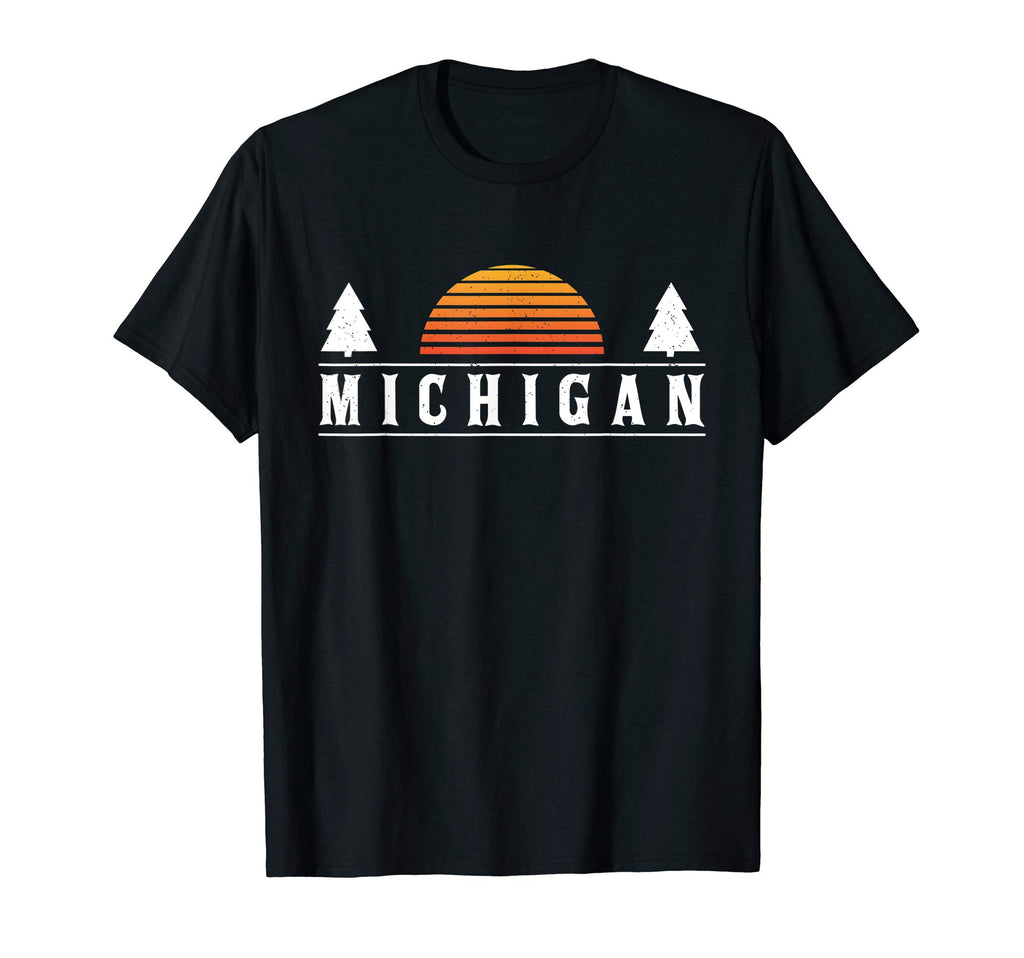 Michigan Gift Sunset Michigan Forest T-Shirt - Graphic Print for Adults - T-Shirt, Sweatshirt, Hoodie