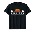 Michigan Gift Sunset Michigan Forest T-Shirt - Graphic Print for Adults - T-Shirt, Sweatshirt, Hoodie