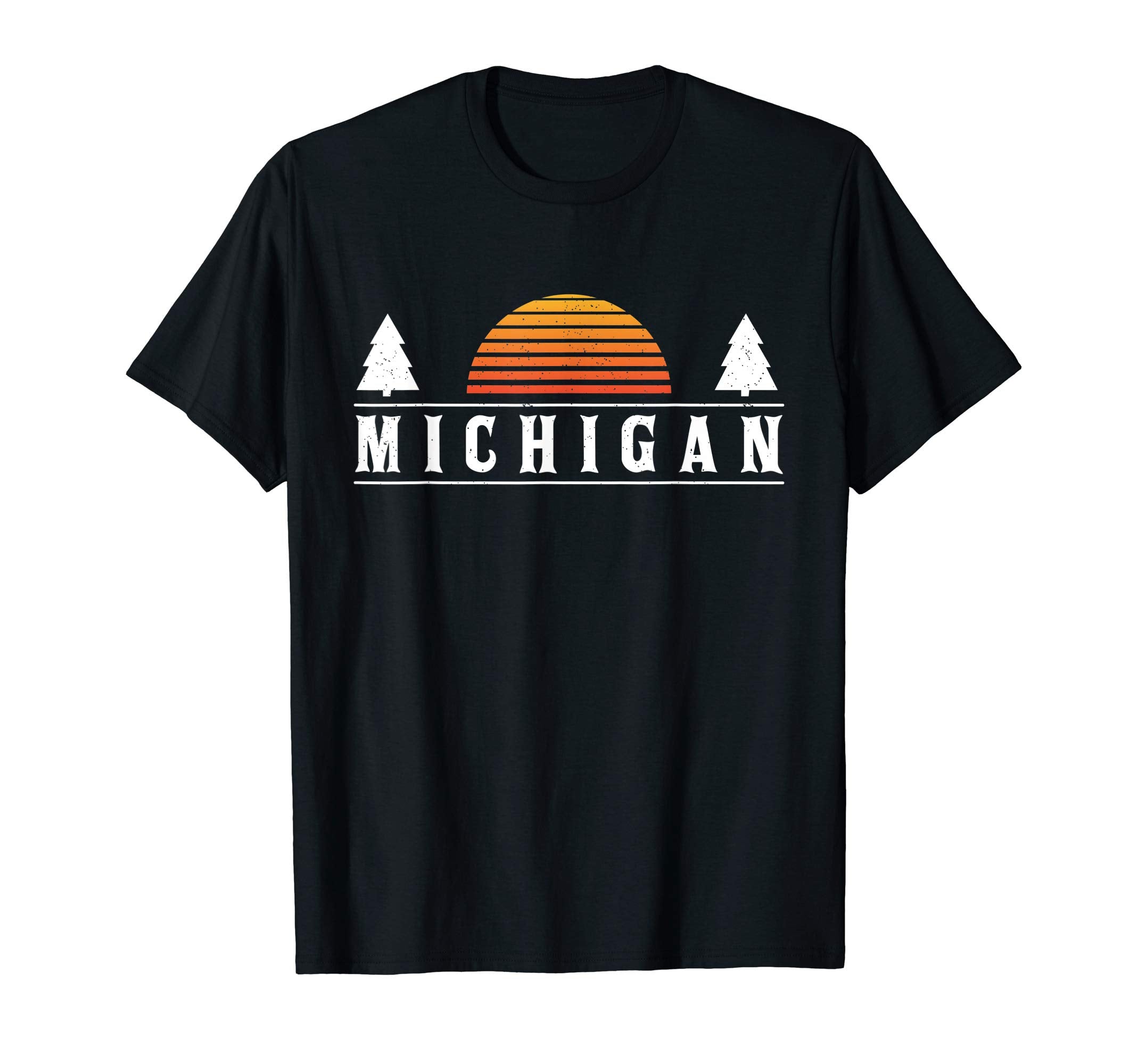 Michigan Gift Sunset Michigan Forest T-Shirt - Graphic Print for Adults - T-Shirt, Sweatshirt, Hoodie