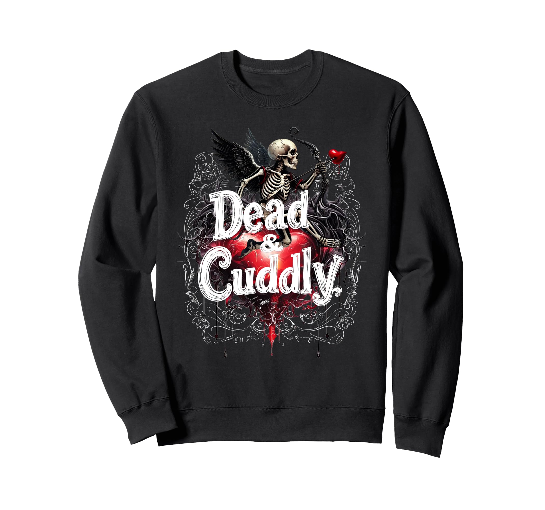 Dead And Cuddly Gothic Alt Grunge Sweatshirt - Novelty Apparel for Adults - T-Shirt, Sweatshirt, Hoodie