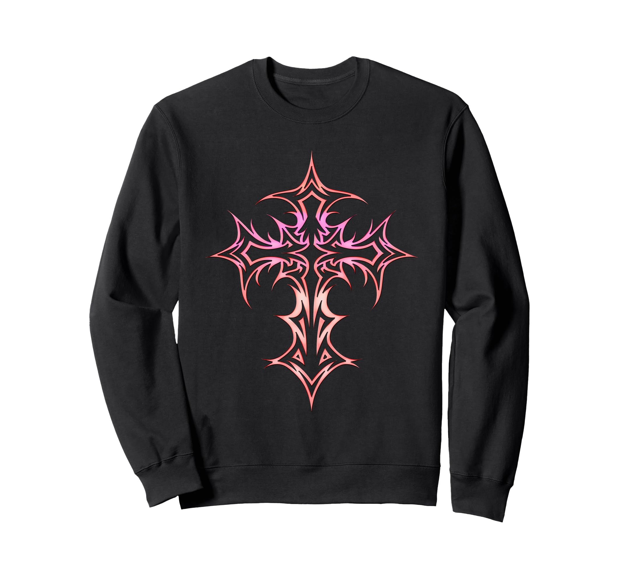 Gothic Cross Y2K Alt Aesthetic Sweatshirt - Novelty Apparel for Adults - T-Shirt, Sweatshirt, Hoodie