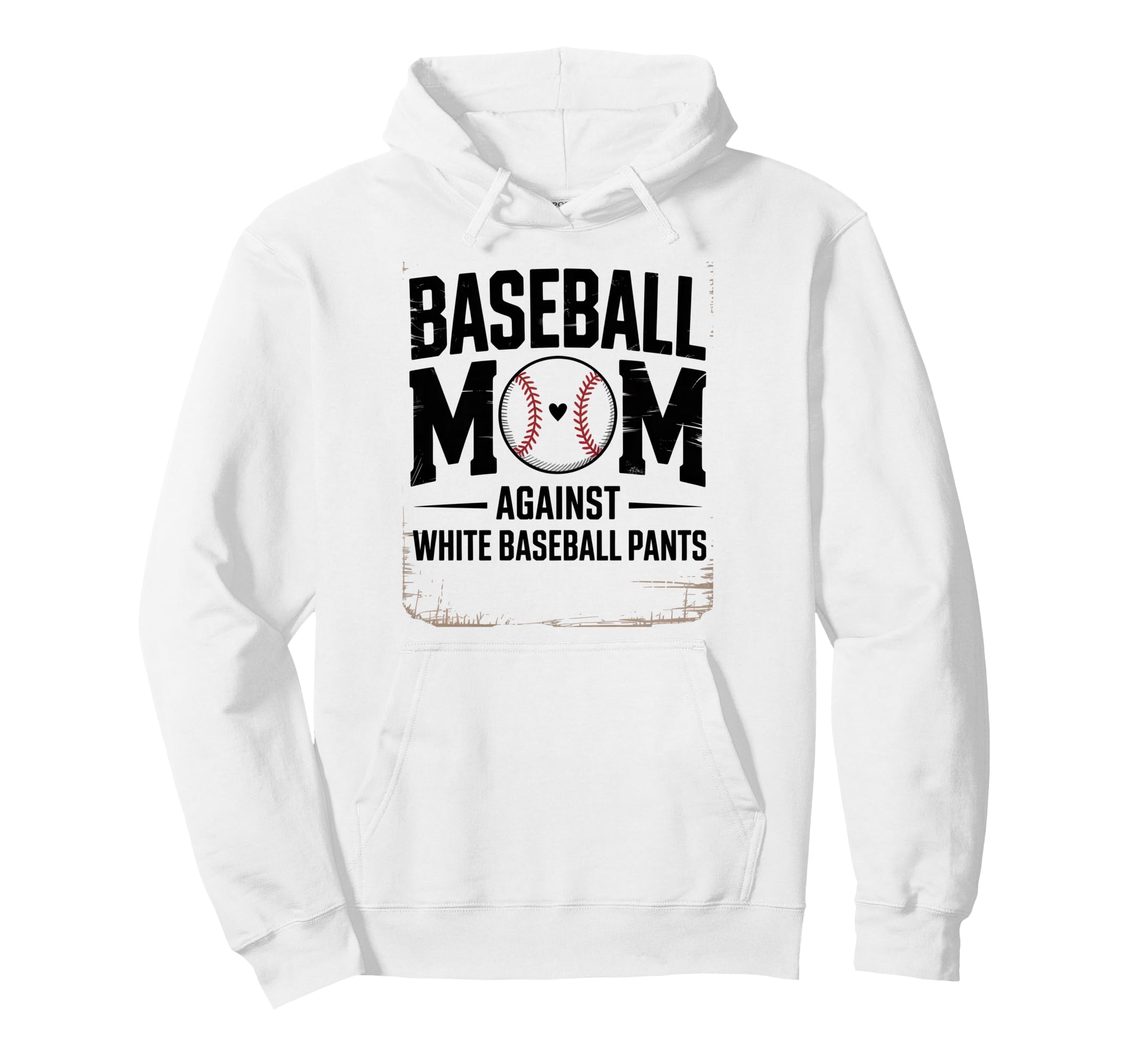 Moms Against White Baseball Pants Mothers Hoodie - Custom Art Print Unisex - T-Shirt, Sweatshirt, Hoodie