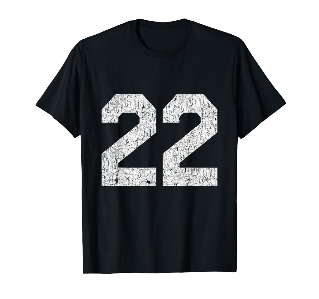 22 Jersey Uniform Varsity Sports Number T-Shirt - Trendy Graphic Men Women - T-Shirt, Sweatshirt, Hoodie