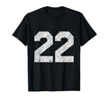 22 Jersey Uniform Varsity Sports Number T-Shirt - Trendy Graphic Men Women - T-Shirt, Sweatshirt, Hoodie