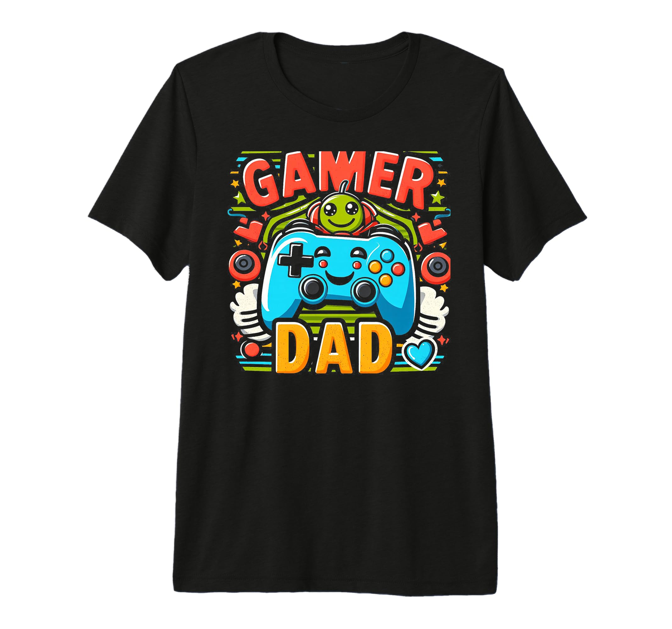 Gamer Dad Game Controller Gaming Video T-Shirt - Aesthetic Graphic Unisex - T-Shirt, Sweatshirt, Hoodie
