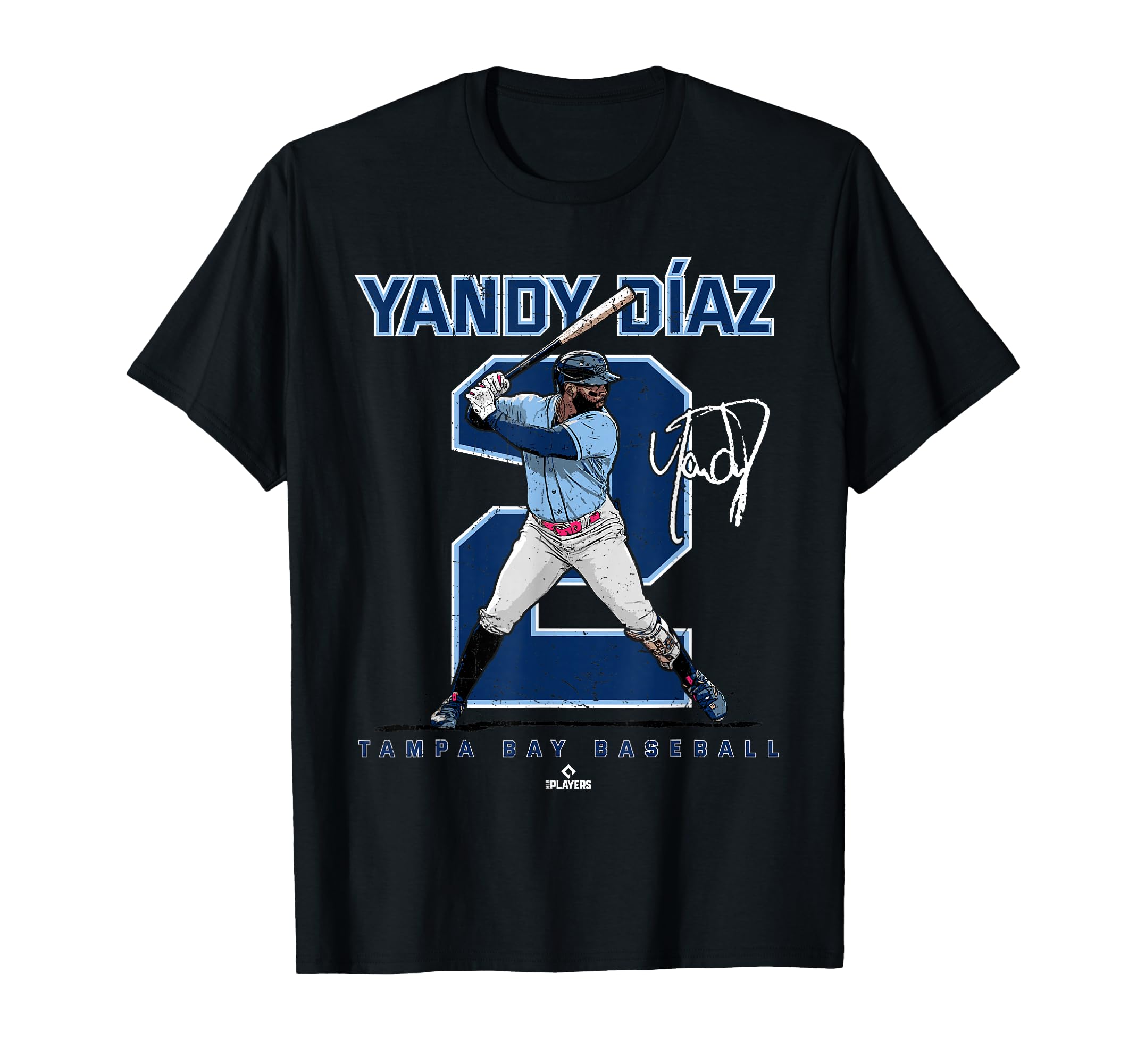 Number And Portrait Yandy Diaz Tampa T-Shirt - Novelty Apparel for Adults - T-Shirt, Sweatshirt, Hoodie