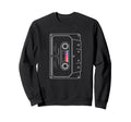 Cassette Tape Outline Music Lover Sweatshirt - Trendy Graphic for Adults - T-Shirt, Sweatshirt, Hoodie