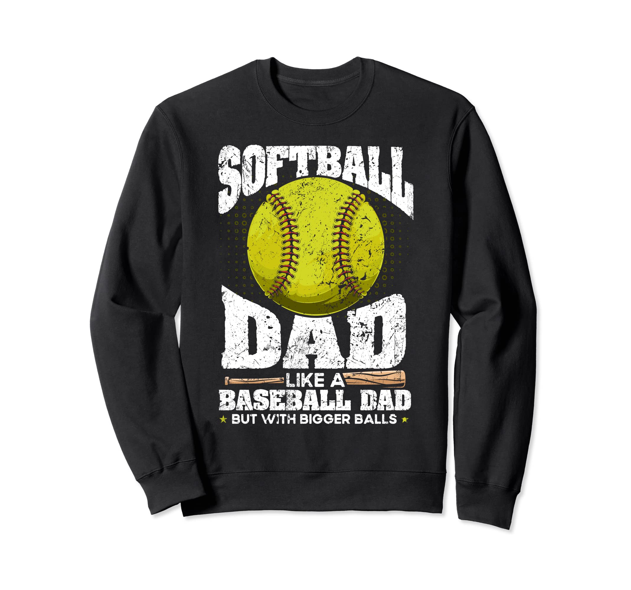 Softball Dad Like Baseball Dad Sweatshirt - Minimalist Print Men Women - T-Shirt, Sweatshirt, Hoodie