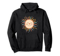 Sun 70S Rainbow Art Boho Boho Sun Hoodie - Fun Novelty Design Unisex - T-Shirt, Sweatshirt, Hoodie
