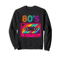 Vibrant 1980S Rainbow Striped Sweatshirt - Fun Novelty Design Men Women - T-Shirt, Sweatshirt, Hoodie