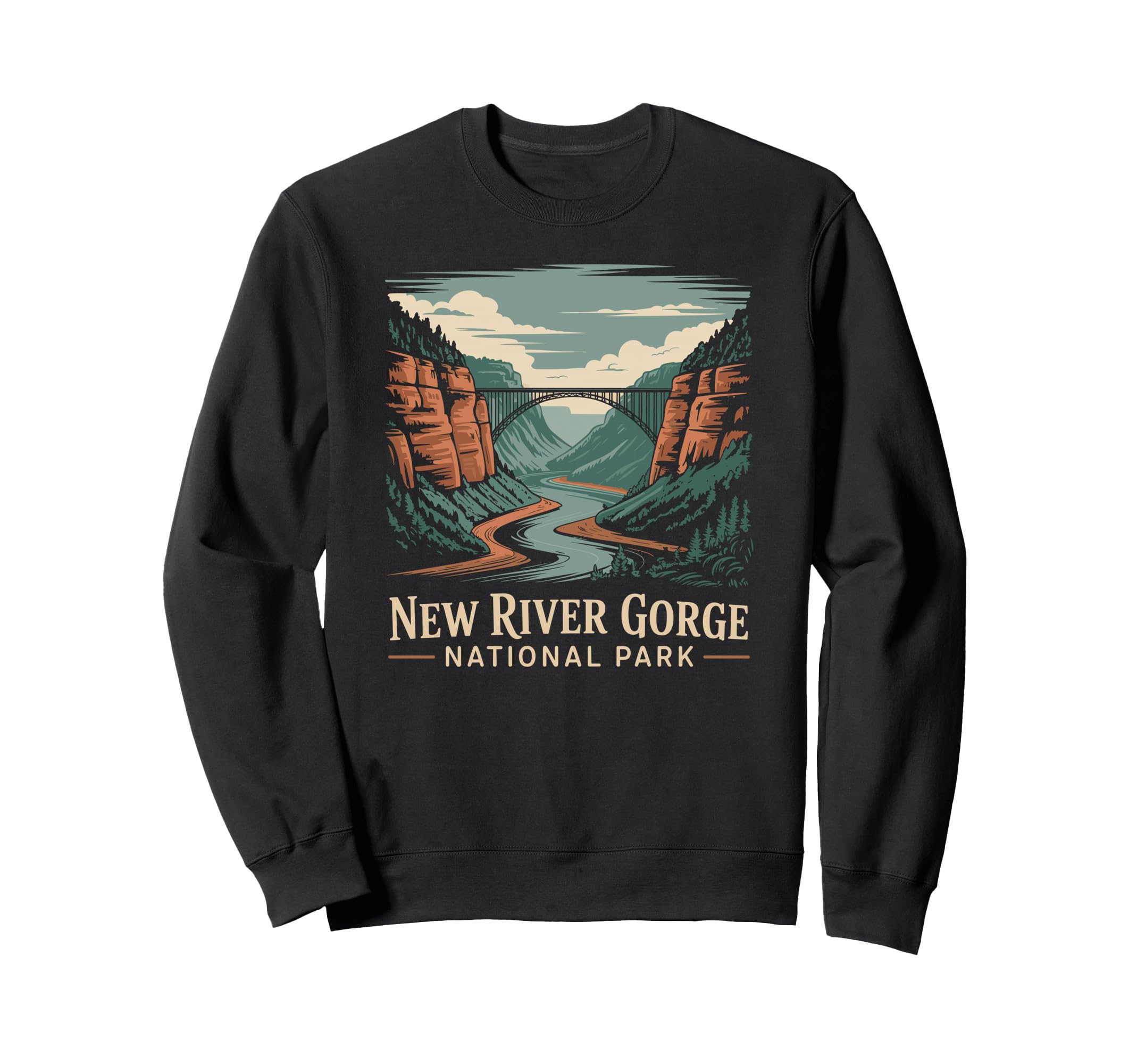 New River Gorge National Park Sweatshirt - Novelty Apparel for Adults - T-Shirt, Sweatshirt, Hoodie