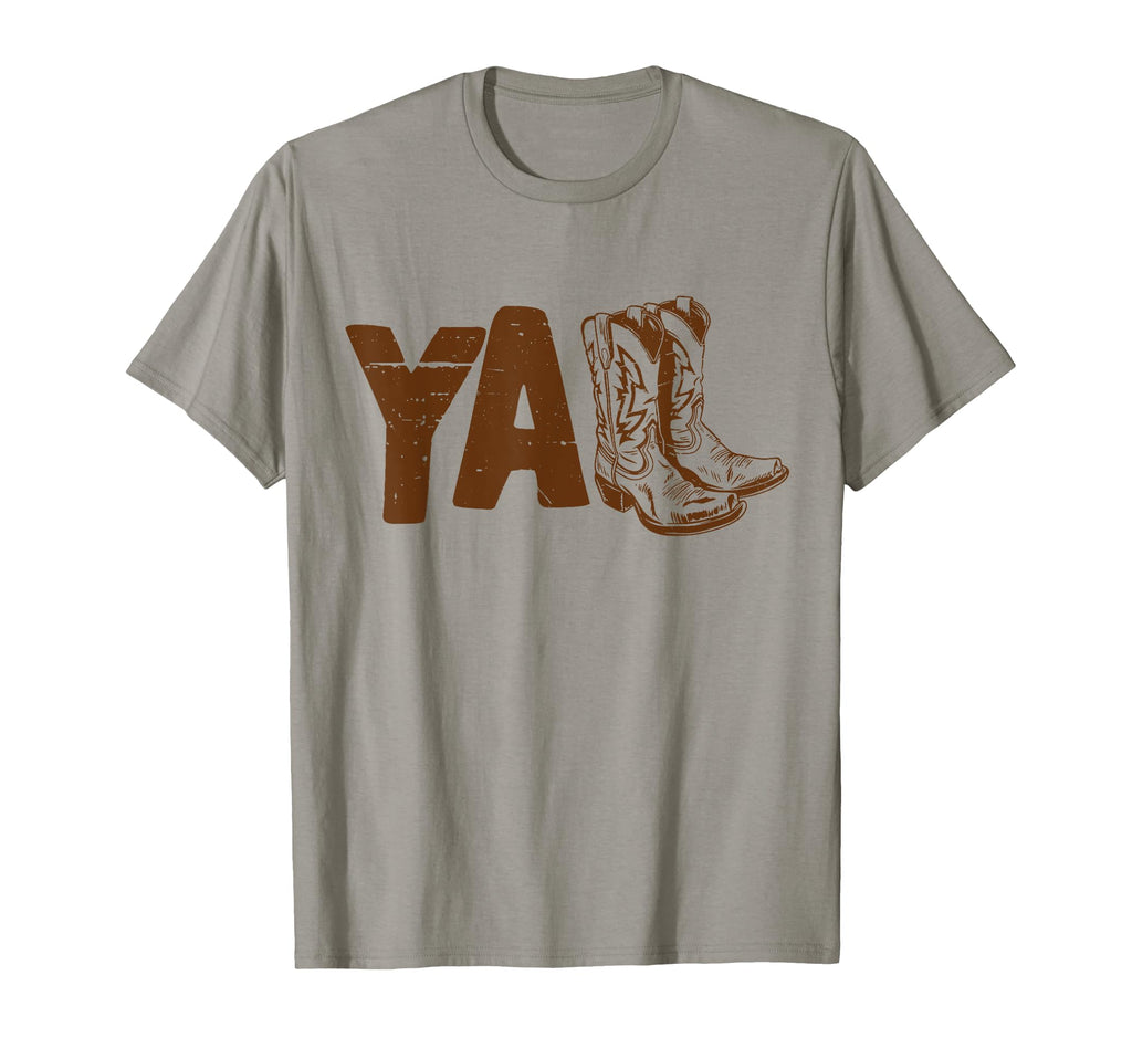 Yall Cowboy Boots Country Western T-Shirt - Aesthetic Graphic Unisex - T-Shirt, Sweatshirt, Hoodie