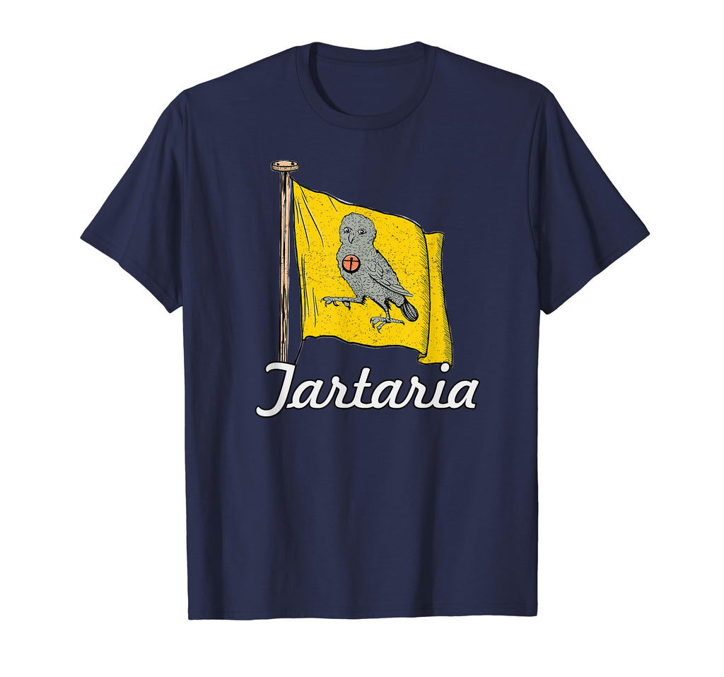 Tartaria Owl Flag Mud Flood Distressed T-Shirt - Unique Graphic Men Women - T-Shirt, Sweatshirt, Hoodie