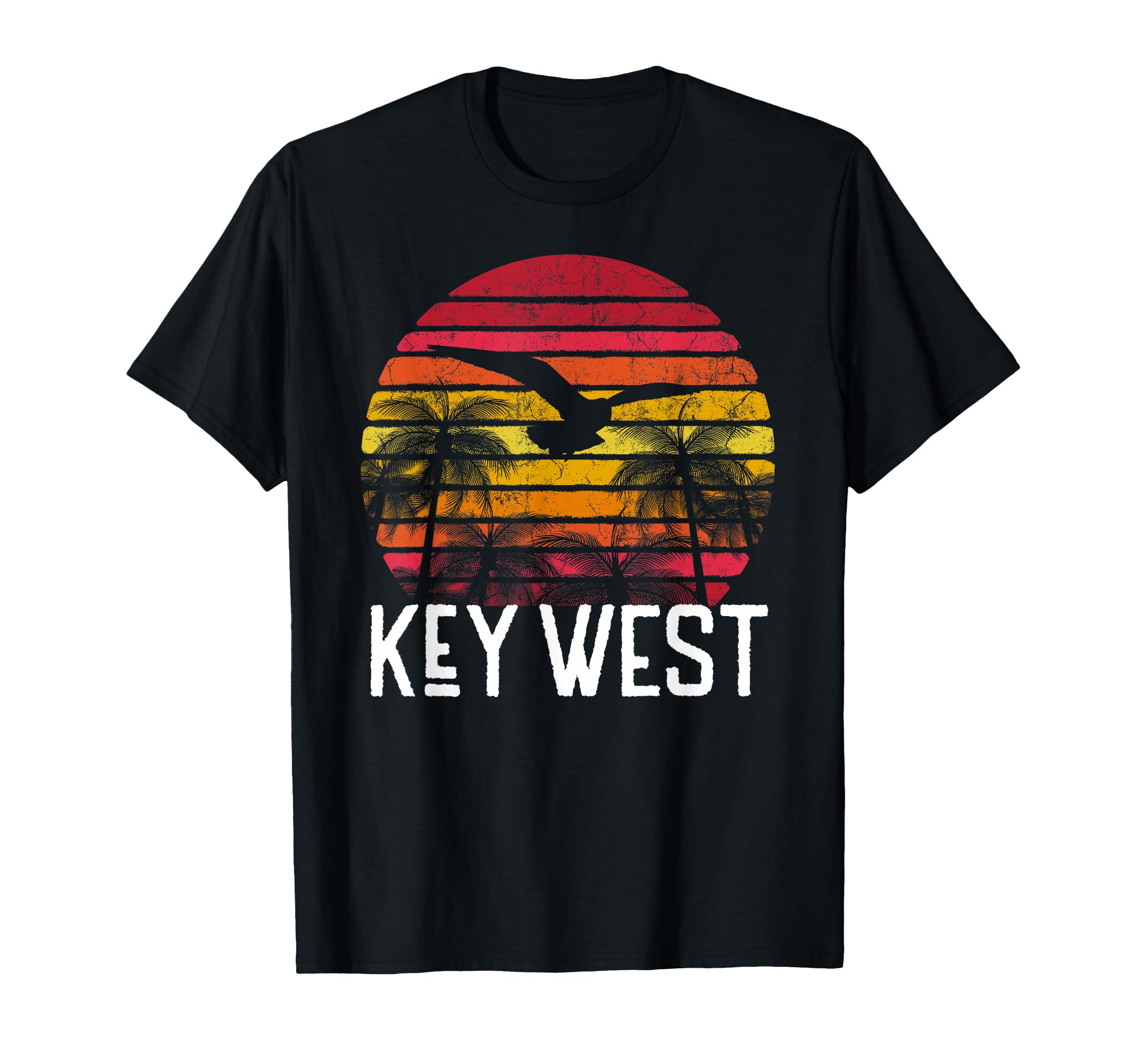 Key West Florida Beach Palm Tree Surf T-Shirt - Trendy Graphic for Adults - T-Shirt, Sweatshirt, Hoodie
