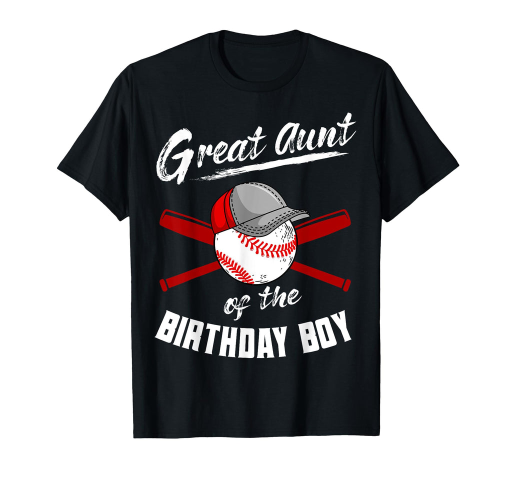 Great Aunt Birthday Baseball Bday Party T-Shirt - Custom Art Print Unisex - T-Shirt, Sweatshirt, Hoodie