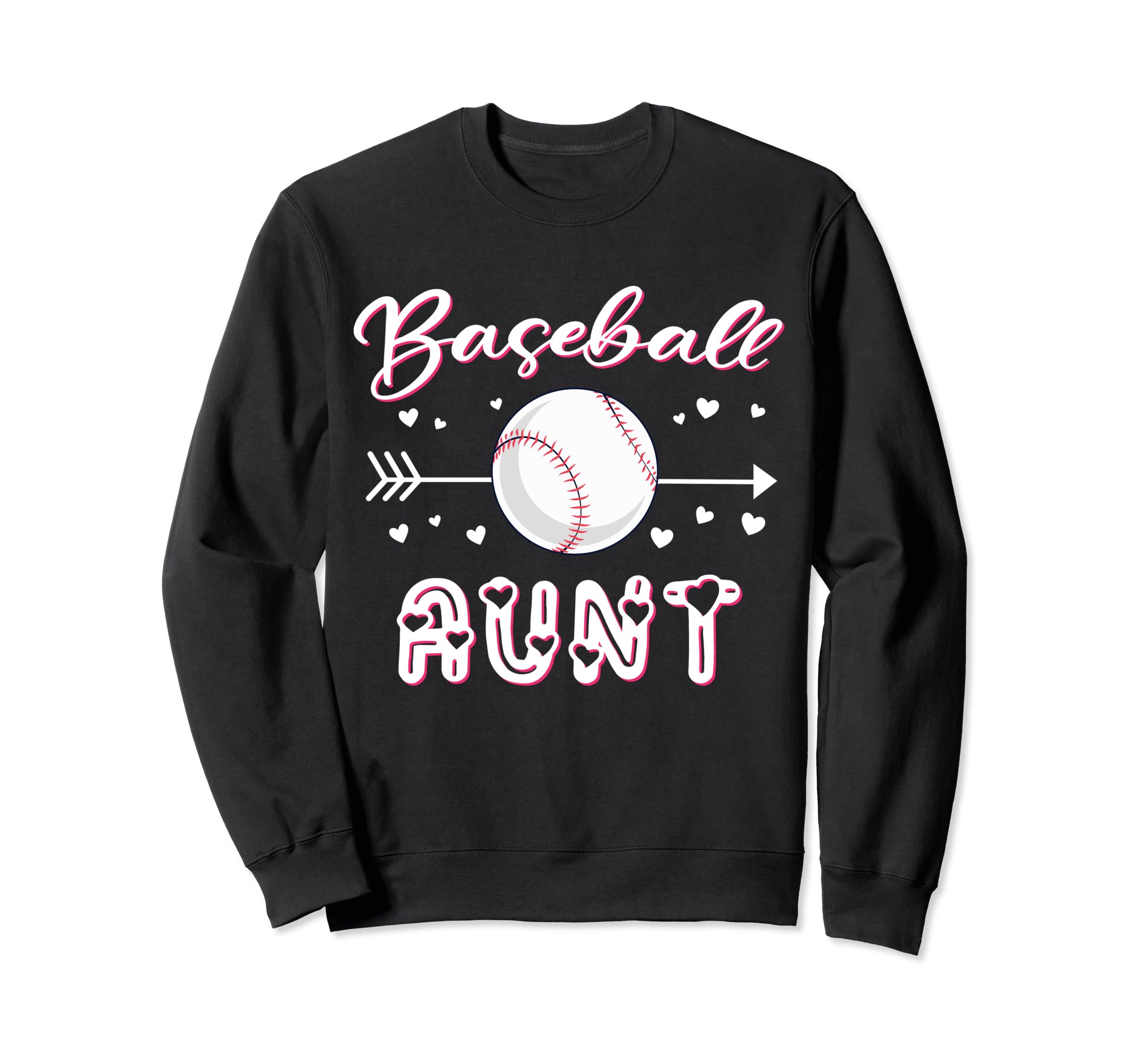Baseball Aunt Baseball Sport Sweatshirt - Casual Everyday Wear Unisex - T-Shirt, Sweatshirt, Hoodie