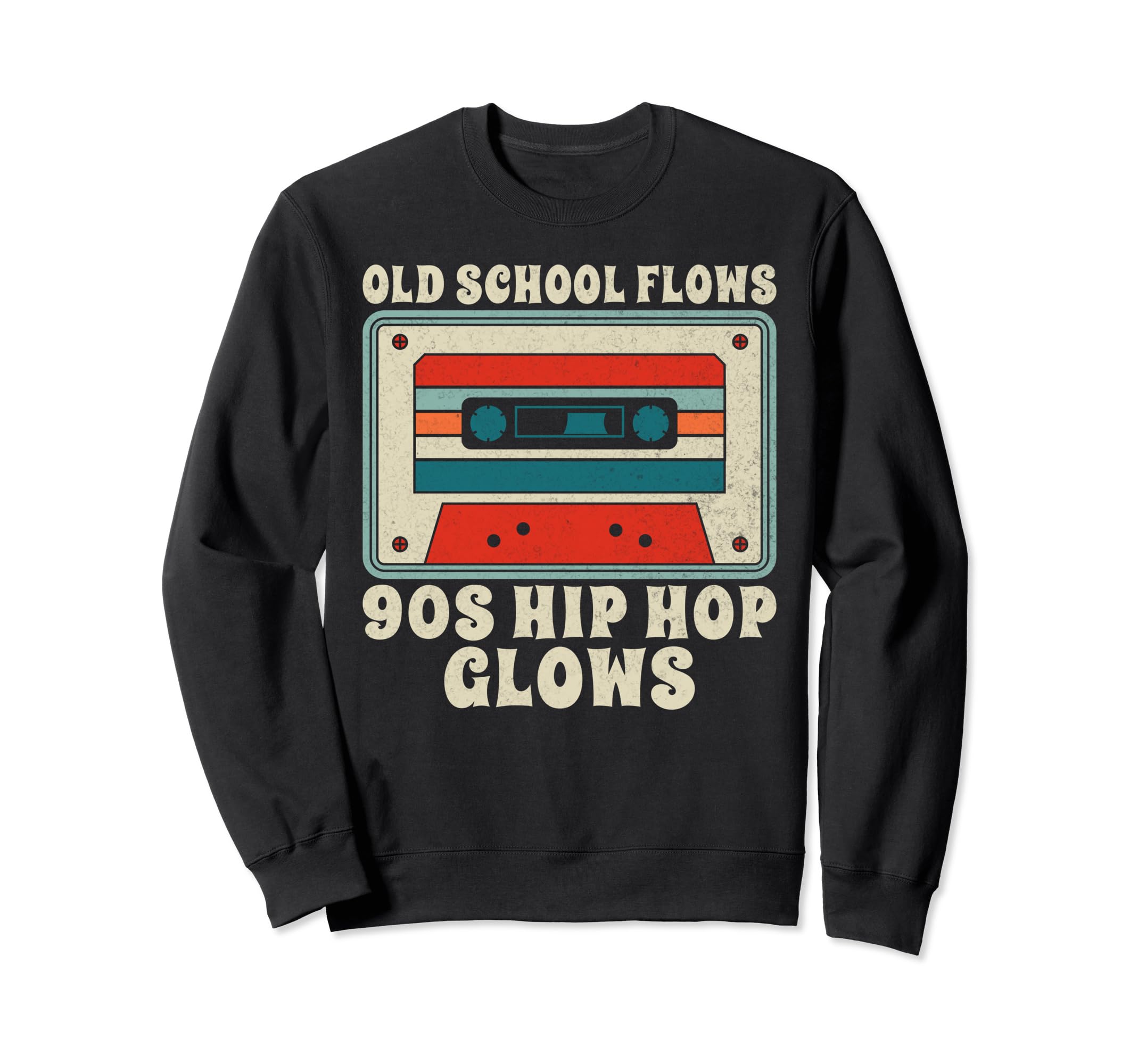 Old School Flows 90S Hip Hop Sweatshirt - Casual Everyday Wear for Adults - T-Shirt, Sweatshirt, Hoodie
