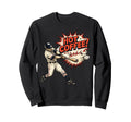 Hot Coffee Baseball Comic Sports Sweatshirt - Unique Graphic Unisex - T-Shirt, Sweatshirt, Hoodie