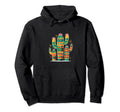 Cactus Serape Succulent Plant Cacti Hoodie - Custom Art Print Men Women - T-Shirt, Sweatshirt, Hoodie