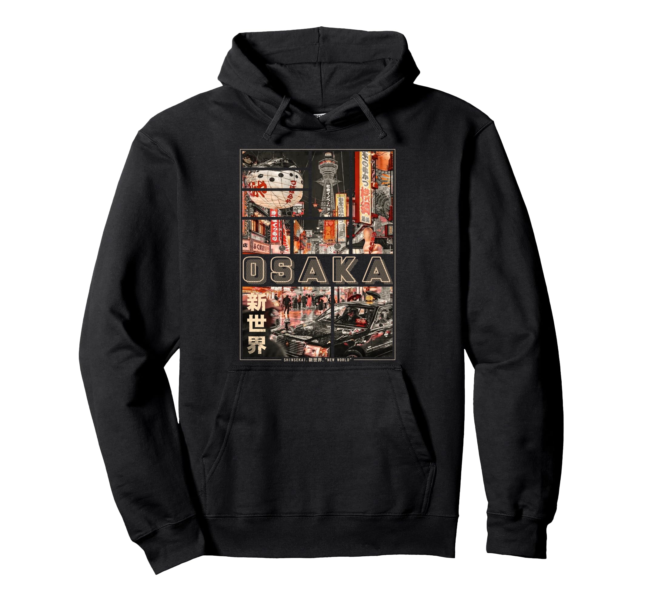 Japan Osaka Vaporwave Japanese Vibes Hoodie - Trendy Graphic Unisex - T-Shirt, Sweatshirt, Hoodie