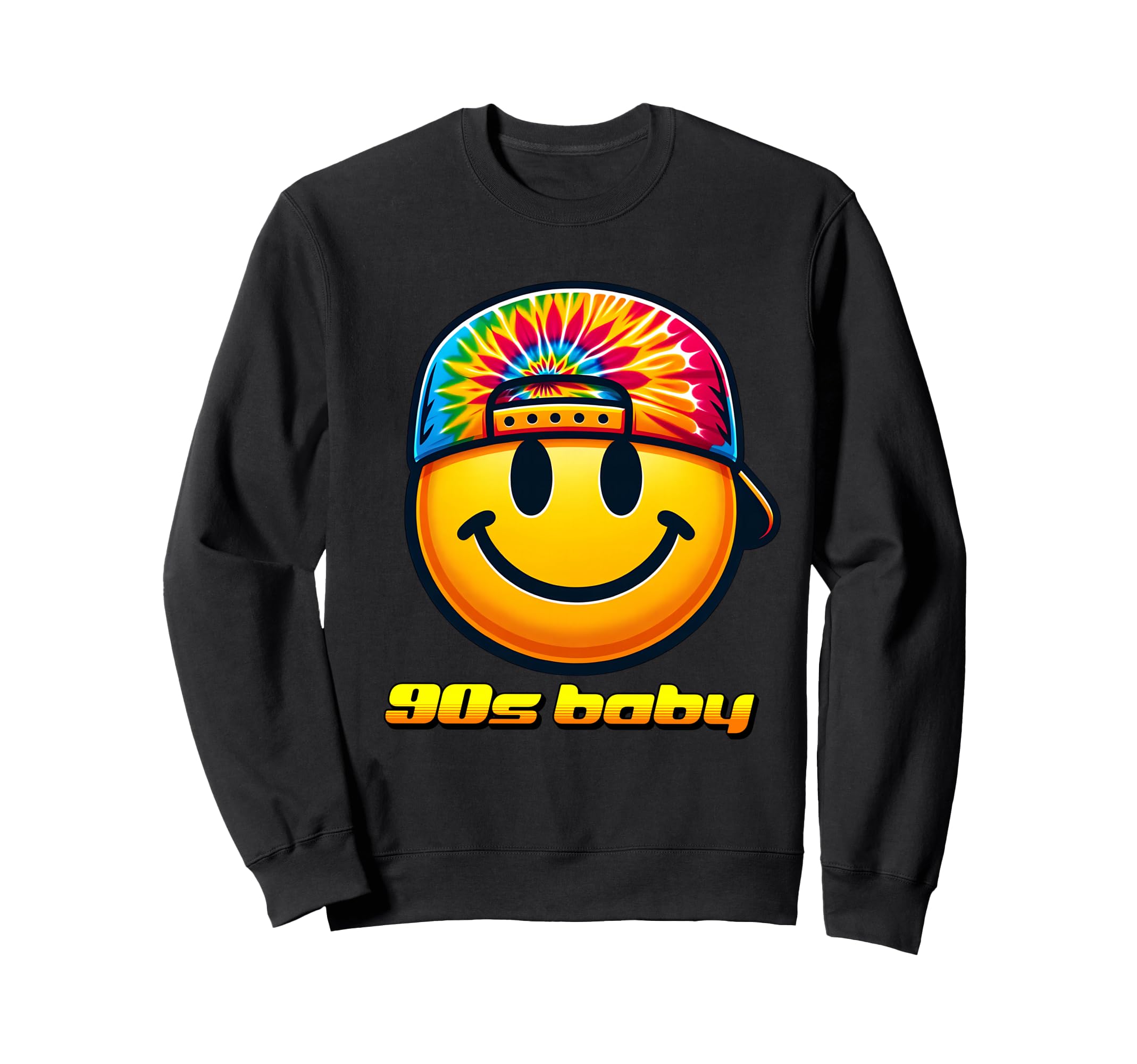 90S Backwards Cap Born 1990S Sweatshirt - Minimalist Print for Adults - T-Shirt, Sweatshirt, Hoodie
