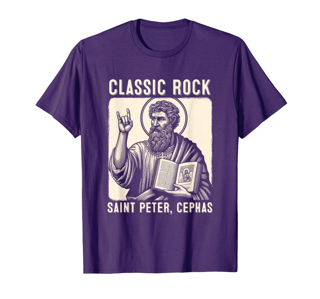 Saint Peter Rock Catholic Vibe T-Shirt - Streetwear Style for Adults - T-Shirt, Sweatshirt, Hoodie