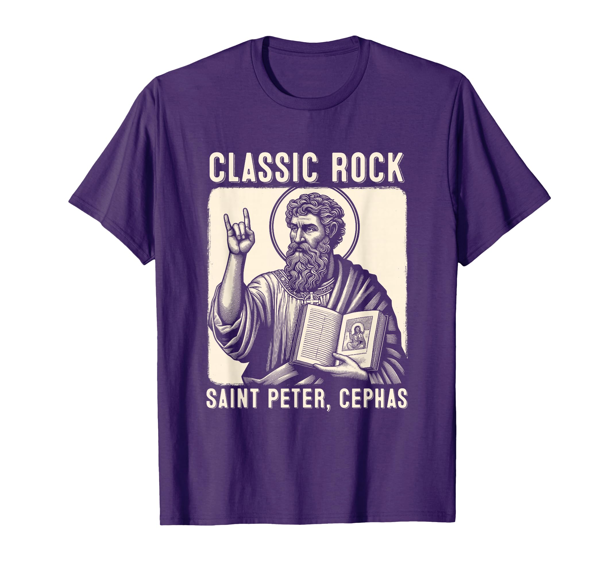 Saint Peter Rock Catholic Vibe T-Shirt - Streetwear Style for Adults - T-Shirt, Sweatshirt, Hoodie