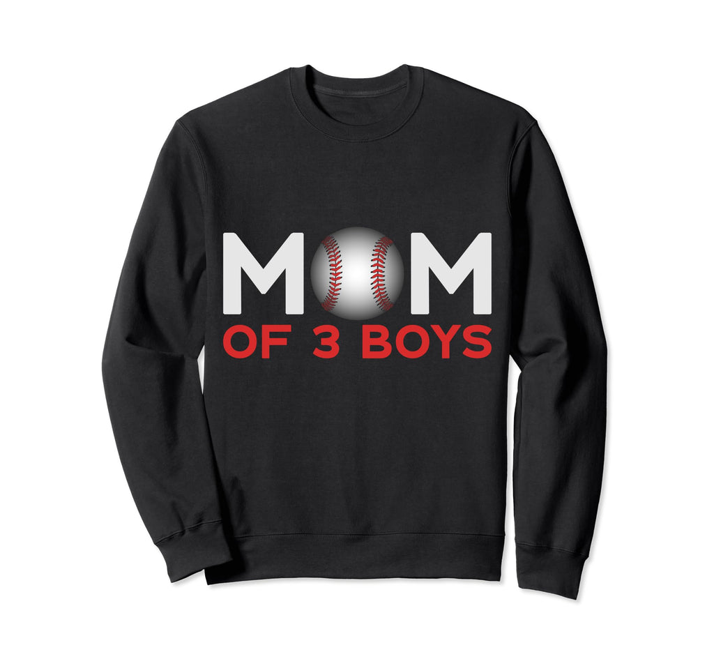 Mom 3 Baseball Mothers Day Sweatshirt - Casual Everyday Wear for Adults - T-Shirt, Sweatshirt, Hoodie