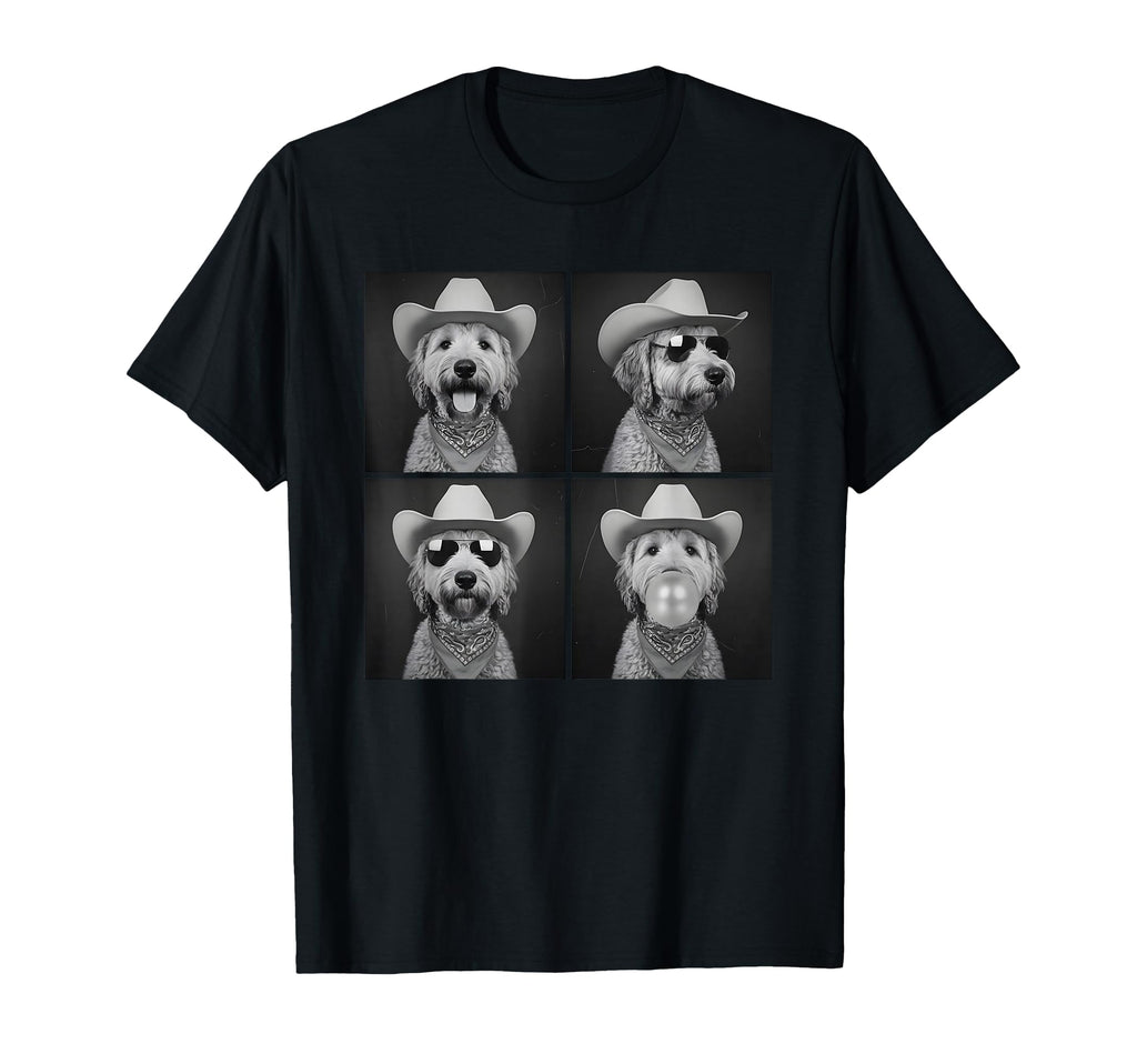 Photobooth Golden Doodle Selfie Cowboy T-Shirt - Trendy Graphic for Adults - T-Shirt, Sweatshirt, Hoodie