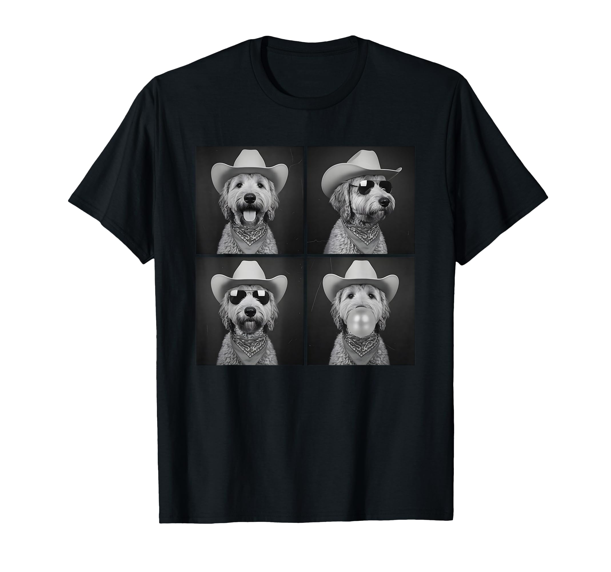 Photobooth Golden Doodle Selfie Cowboy T-Shirt - Trendy Graphic for Adults - T-Shirt, Sweatshirt, Hoodie