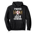 Womens Proud Mom 2024 Senior Class Hoodie - Minimalist Print for Adults - T-Shirt, Sweatshirt, Hoodie