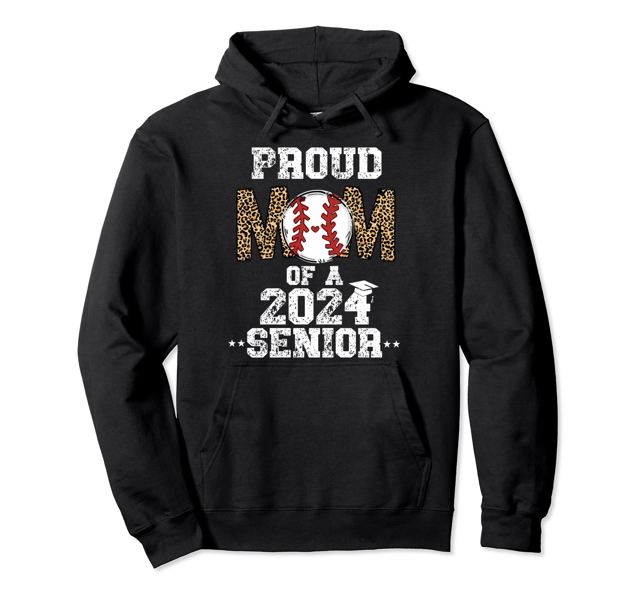Womens Proud Mom 2024 Senior Class Hoodie - Minimalist Print for Adults - T-Shirt, Sweatshirt, Hoodie