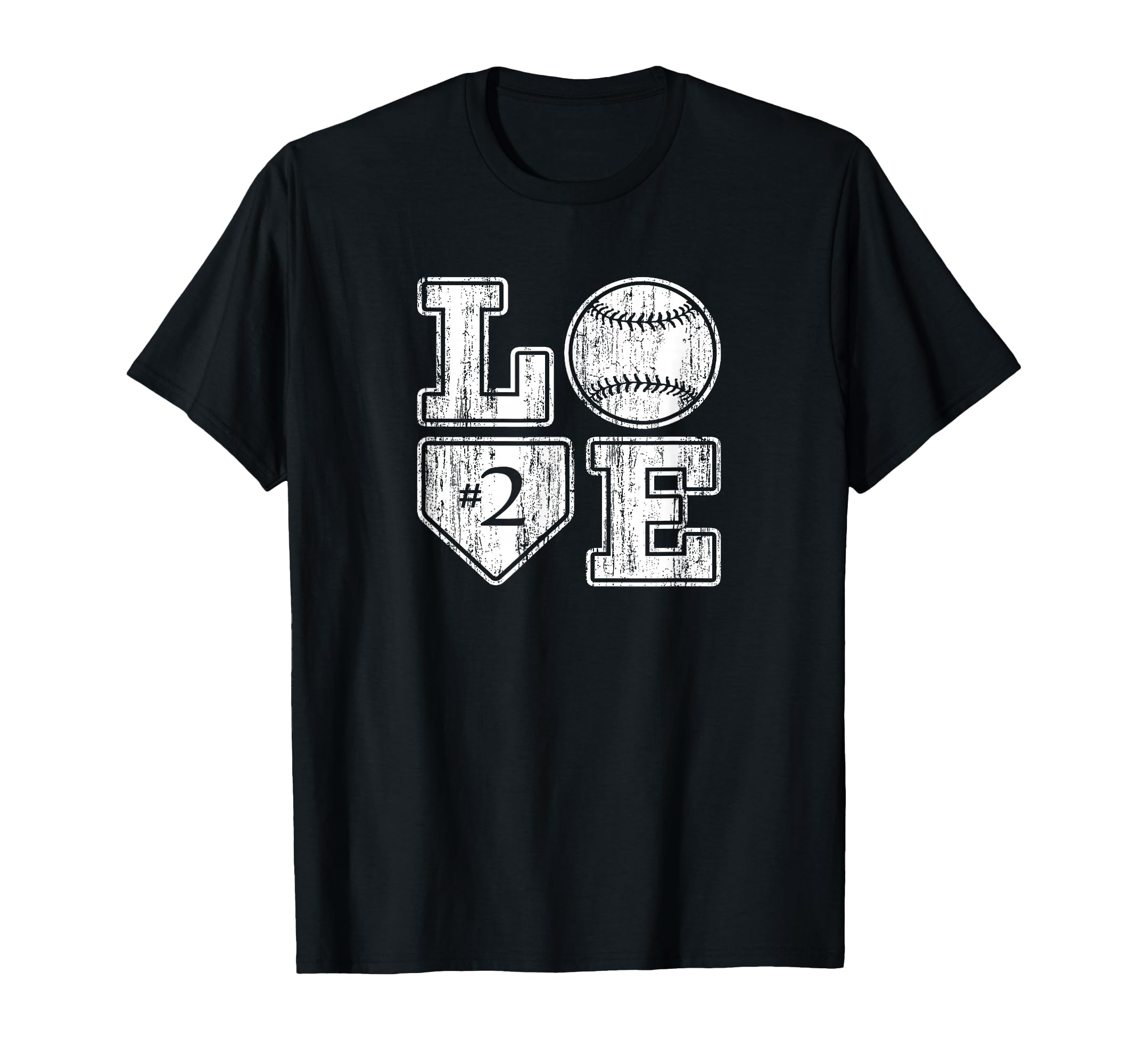 Love Baseball Softball Mom Distressed T-Shirt - Novelty Apparel for Adults - T-Shirt, Sweatshirt, Hoodie