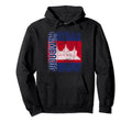 Cambodia Flag Distressed Cambodia Hoodie - Streetwear Style Unisex - T-Shirt, Sweatshirt, Hoodie