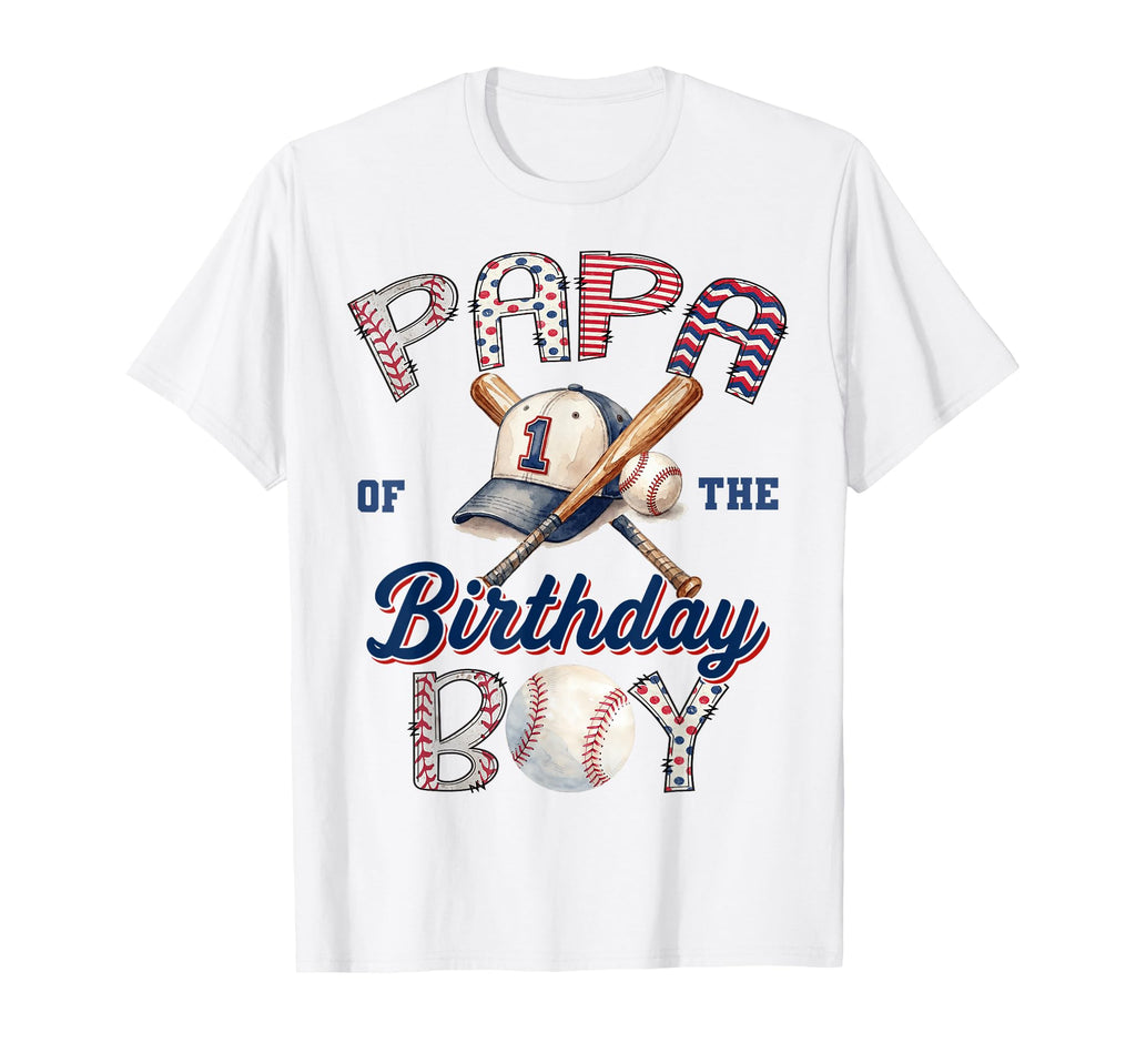 Papa Birthday Baseball Party Family T-Shirt - Novelty Apparel Unisex - T-Shirt, Sweatshirt, Hoodie